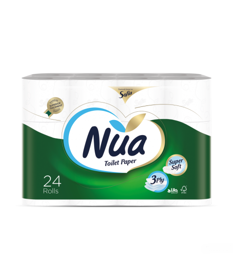 Hîrtie igienică 3 str. 24 role, 18,2 m NUA